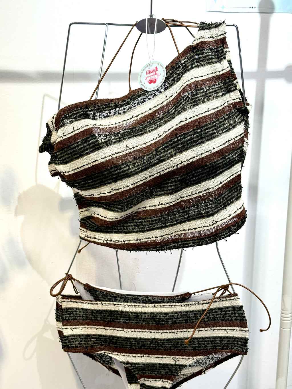 HORIZONTAL STRIPES 4 PIECE BIKINI SET