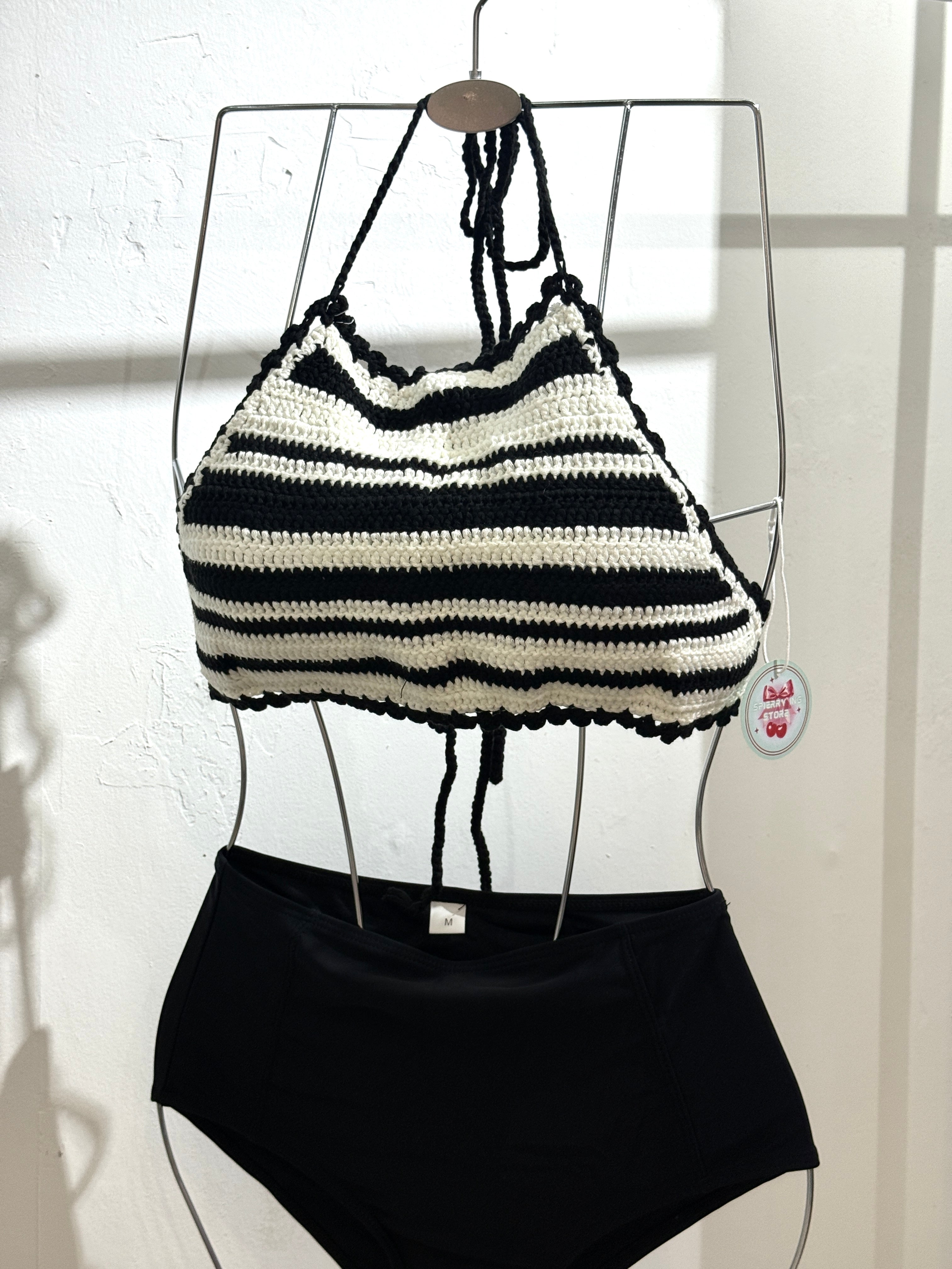 KNITTED HIGH WAISTED BIKINI