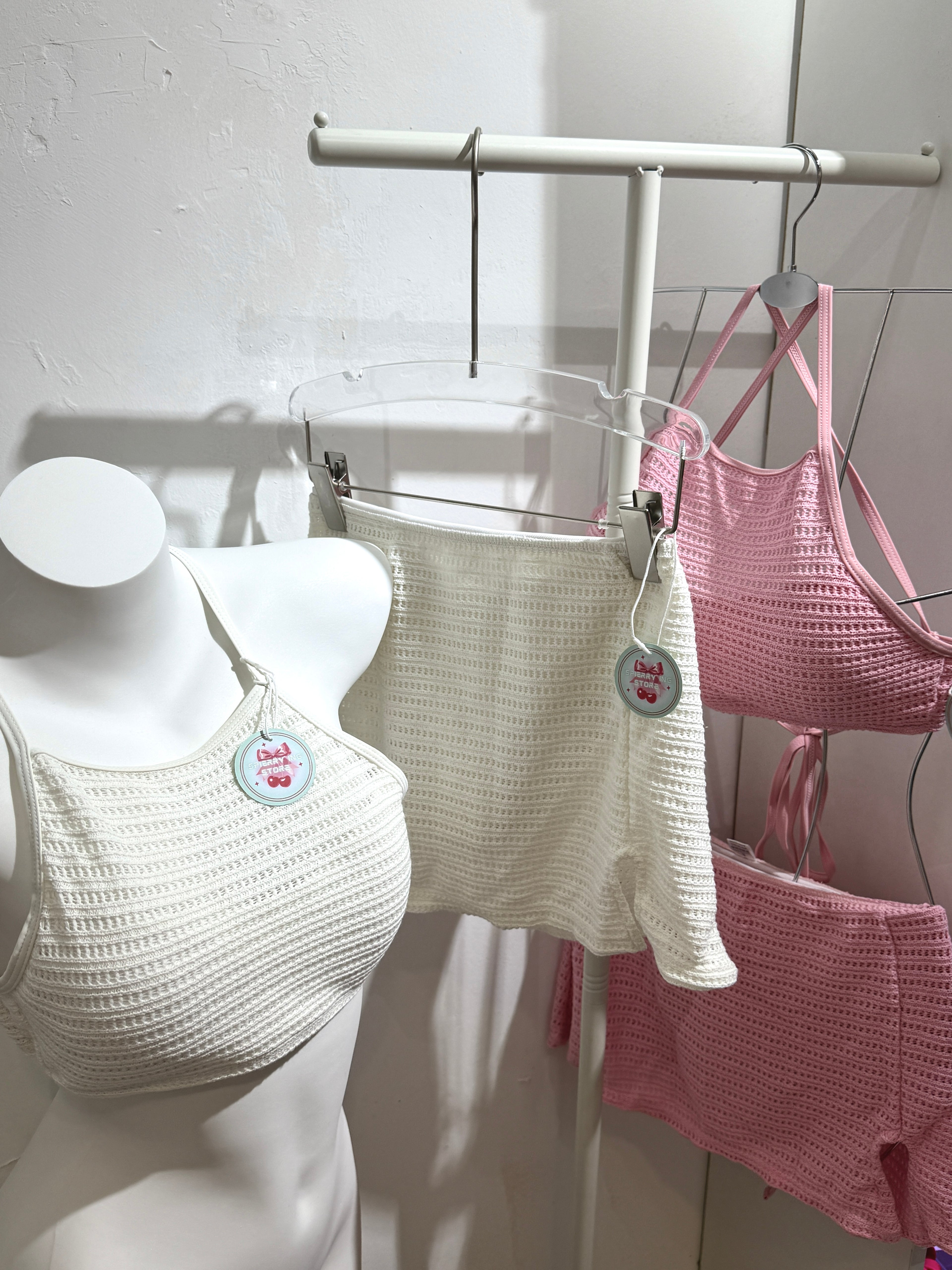 MULTI STRAP KNIT SWIMWEAR