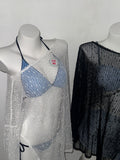 KNIT SEQUIN EMBELLISHED COVER UP
