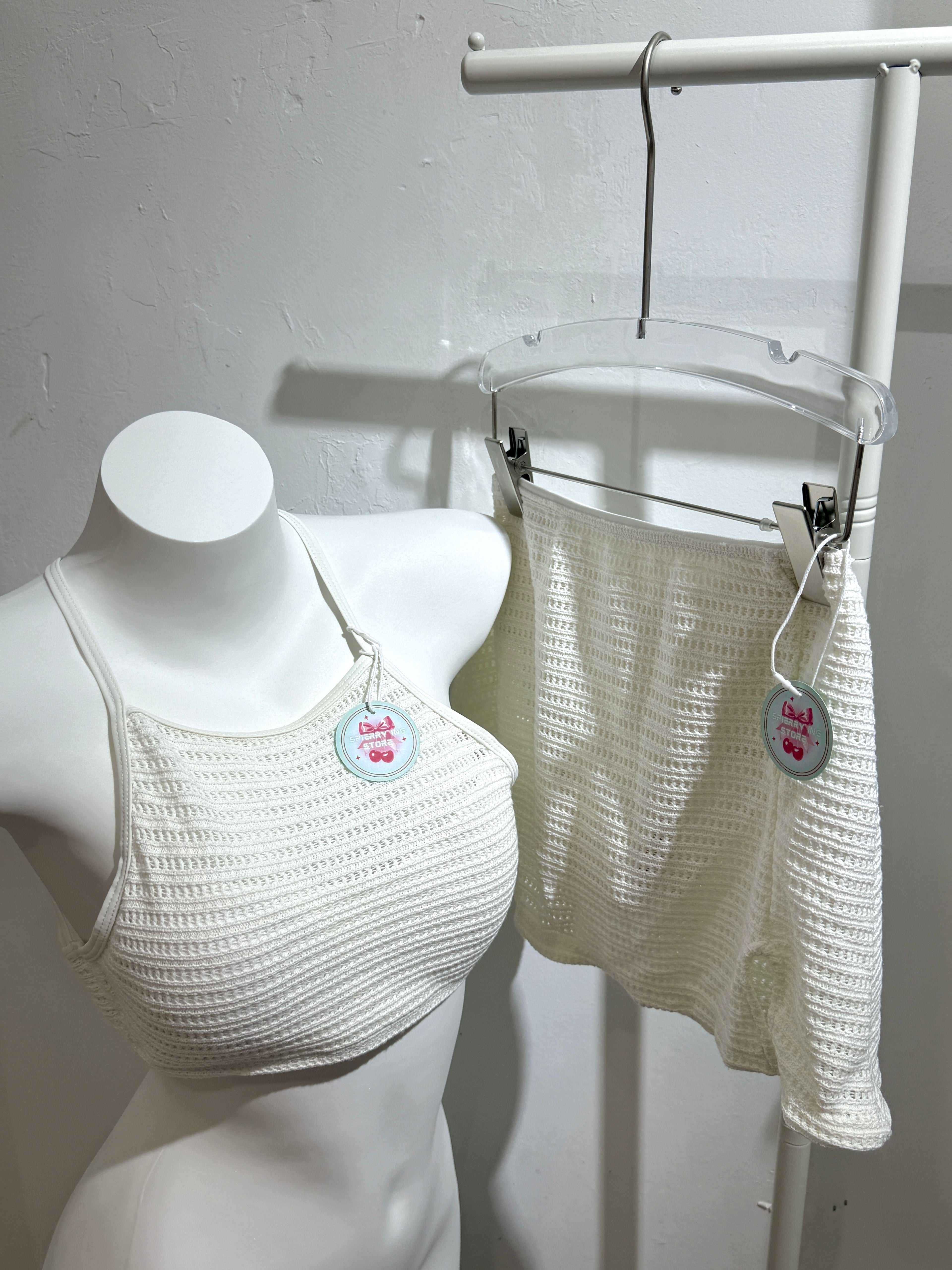 MULTI STRAP KNIT SWIMWEAR