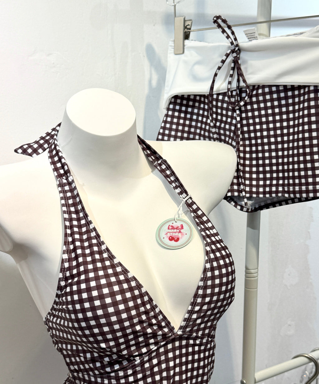 CHECKERED SWIMSUIT